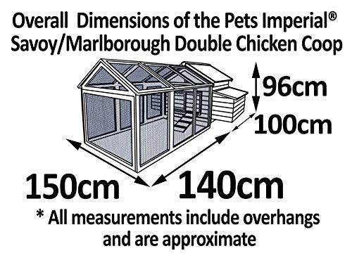 Pets Imperial® - Hühnerstall Marlborough - für 6 bis 8 Hühner Je nach Größe - leicht zu reinigen - 9