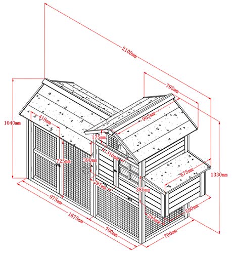 Hühnerstall Hühnerhaus Geflügelstall Nr. 06 