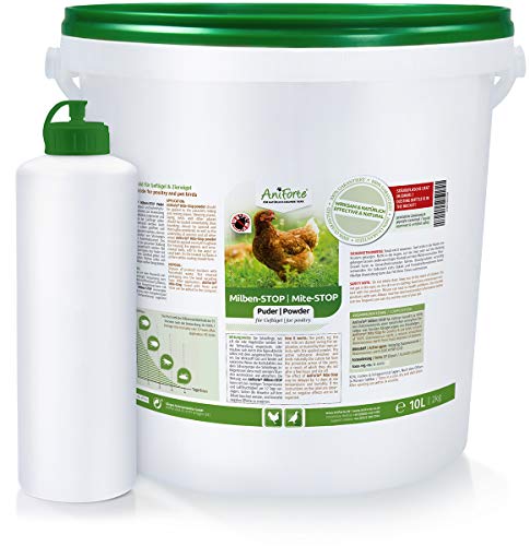 AniForte® Milben Stop Puder 10 Liter Eimer inkl. Puderflasche - Naturprodukt für Tiere