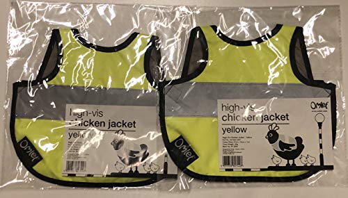 Doppelpack Warnweste für Hühner - 2 x Gelb